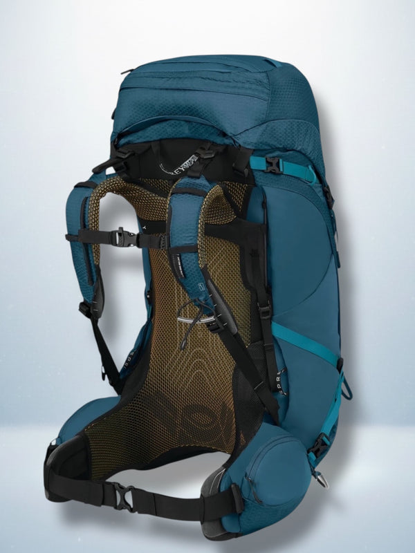 The Atmos 50 | Anti-Gravity Suspension Touring Backpack in Deep Blue