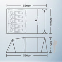 The Idaho 5 Air | Luxury 5-Person Inflatable Family Tent