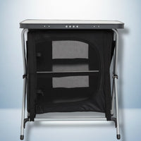 The Elite 3 | Compact 2-Shelf Camping Cupboard with Solid Tabletop