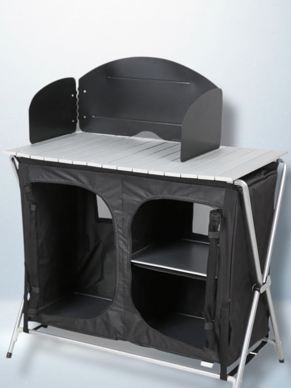 The Elite Kitchen Unit | Portable Camp Cooking Station with Integrated Storage
