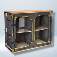 The Eco Fold Twin V2 | Premium Double-Width Bamboo Camp Kitchen