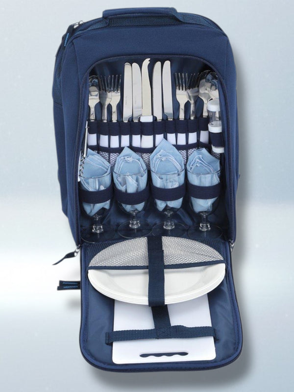 The Delta 4-Person Picnic Set | Insulated 7L Cool Bag & Full Cutlery Suite